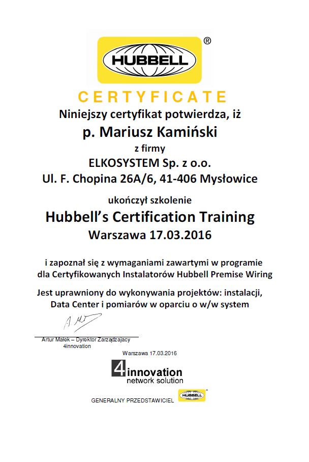 szafy krosowe, diagnostyka sieci narzędziami pomiarowymi FLUKE, instalacje sieci komputerowych, instalacje pneumatyczne, instalacje dedykowane, instalacje niskoprądowe, sieci Wi-Fi, instalacje światłowodowe, sieci strukturalne